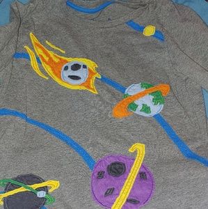 Mini Boden planetary shirt size 6-7